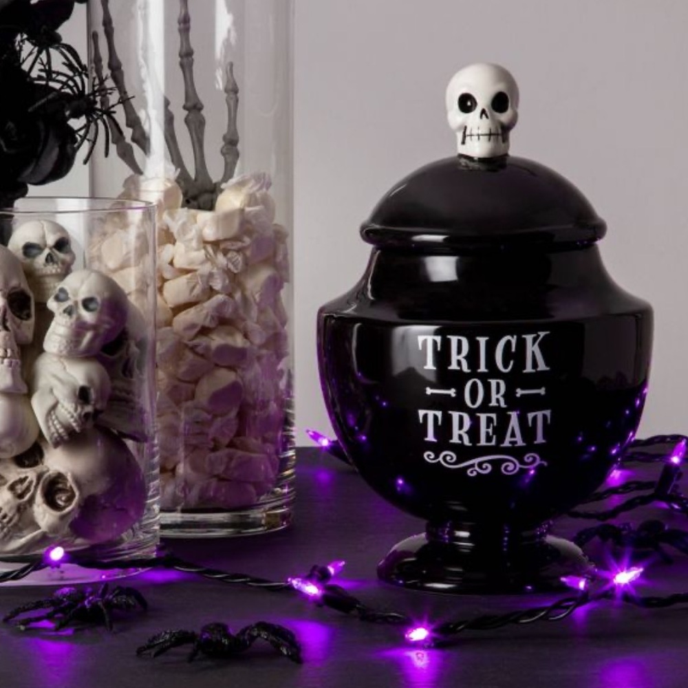 Target by Hyde & EEK Trick or Treat Black Ceramic Cookie Jar - Picture 11 of 14